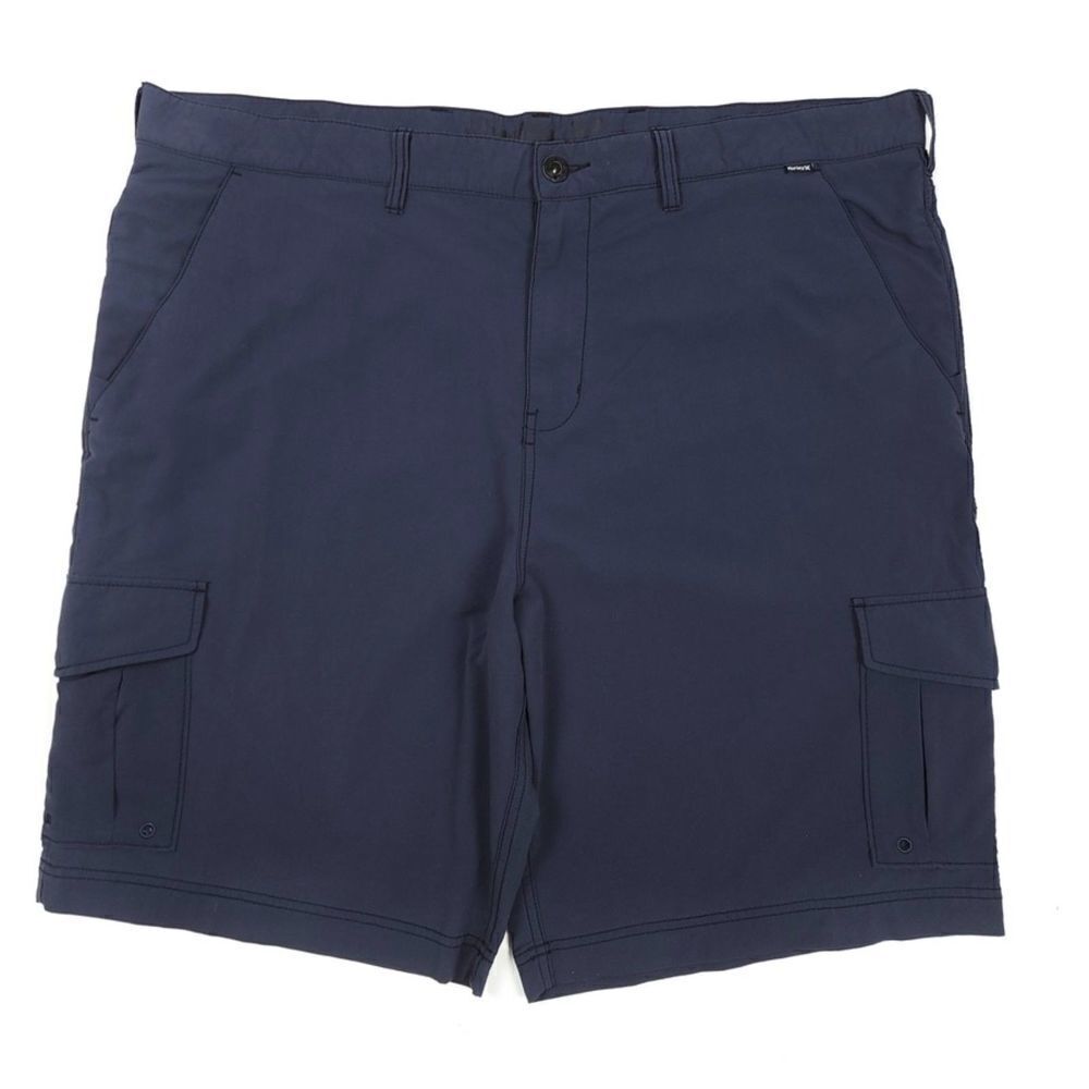 HURLEY Nike Dri Fit Cargo Pocket Walkshorts Casual Shorts in Navy Blue Mens 42
